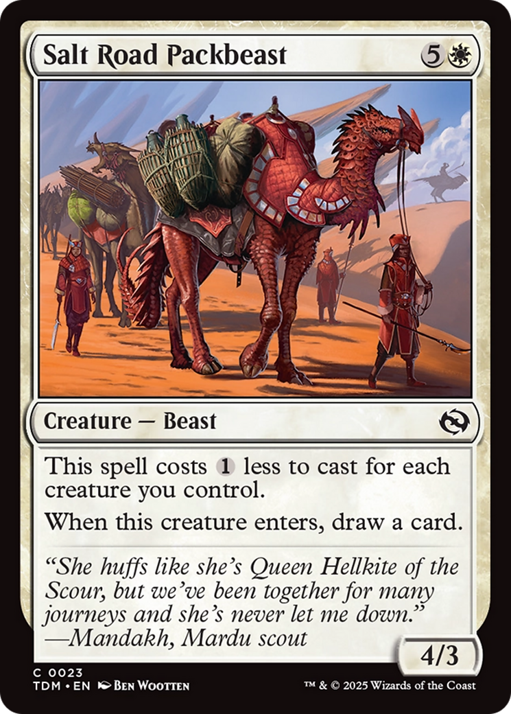 Salt Road Packbeast [Tarkir: Dragonstorm] | Exor Games Dartmouth