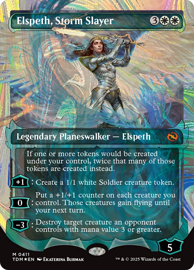 Elspeth, Storm Slayer (Showcase) (Halo Foil) [Tarkir: Dragonstorm] | Exor Games Dartmouth