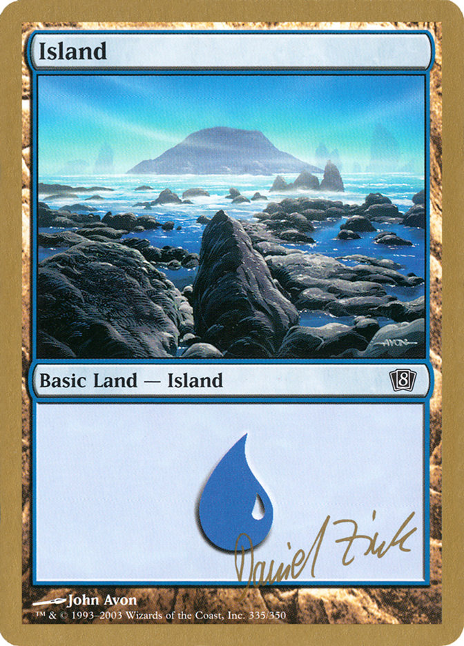 Island (dz335) (Daniel Zink) [World Championship Decks 2003] | Exor Games Dartmouth