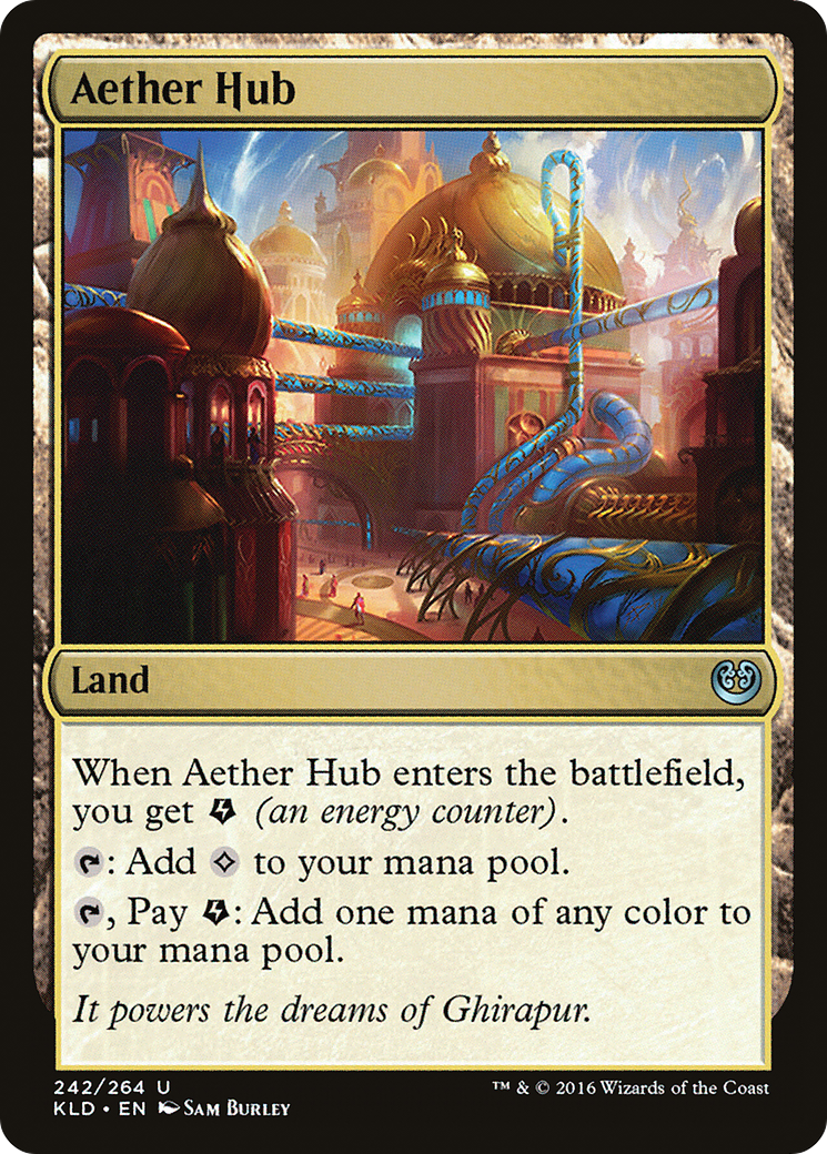 Aether Hub (Ripple Foil) [Modern Horizons 3 Commander] | Exor Games Dartmouth