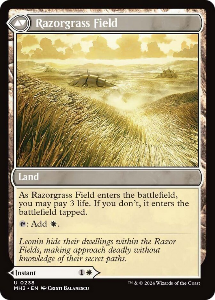 Razorgrass Ambush // Razorgrass Field [Modern Horizons 3] | Exor Games Dartmouth