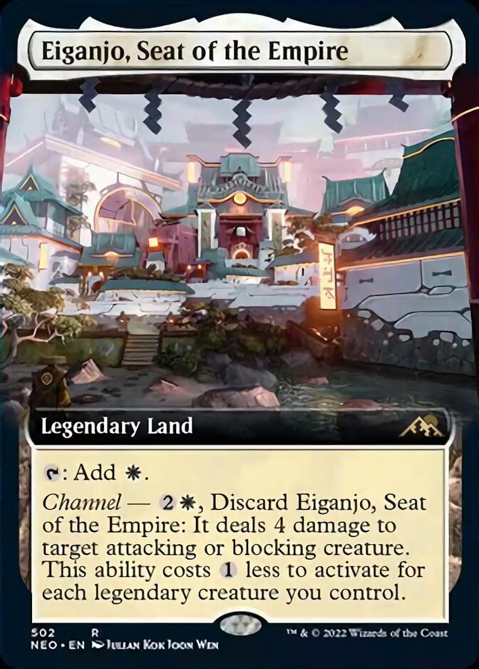 Eiganjo, Seat of the Empire (Extended Art) [Kamigawa: Neon Dynasty] | Exor Games Dartmouth