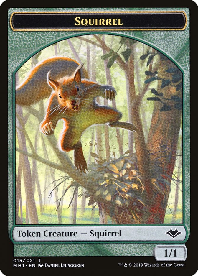 Soldier (004) // Squirrel (015) Double-Sided Token [Modern Horizons Tokens] | Exor Games Dartmouth