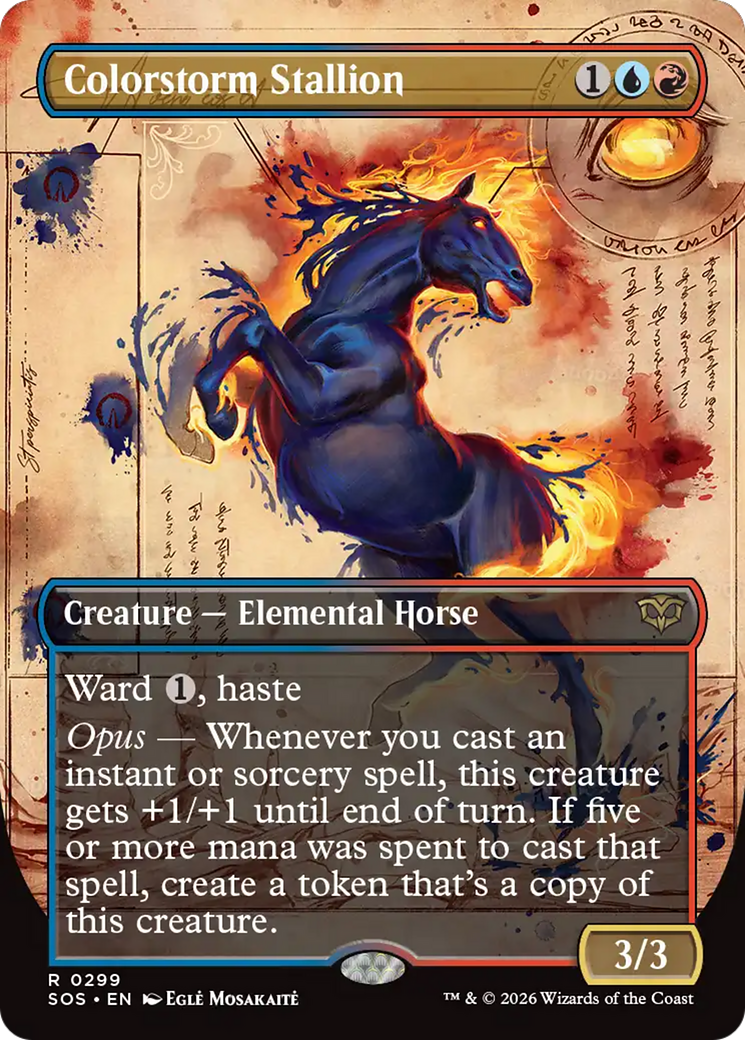 Colorstorm Stallion (Borderless) [Secrets of Strixhaven] | Exor Games Dartmouth