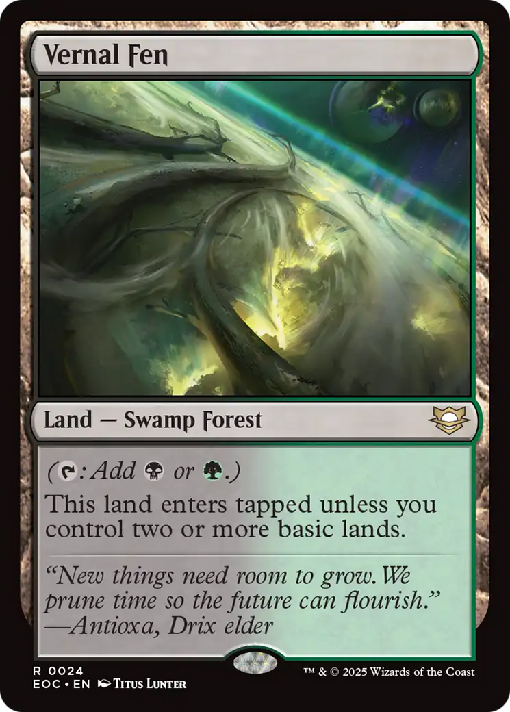 Vernal Fen [Edge of Eternities Commander] | Exor Games Dartmouth