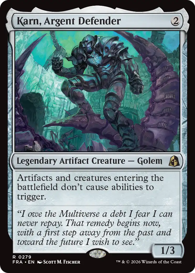Karn, Argent Defender [Reality Fracture] | Exor Games Dartmouth