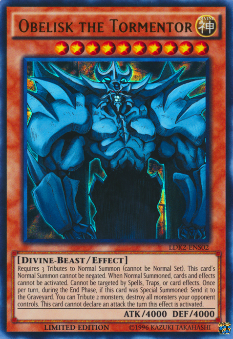 Obelisk the Tormentor [LDK2-ENS02] Ultra Rare | Exor Games Dartmouth