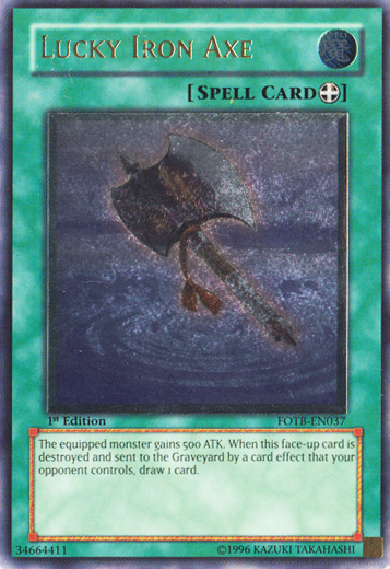 Lucky Iron Axe [FOTB-EN037] Ultimate Rare | Exor Games Dartmouth