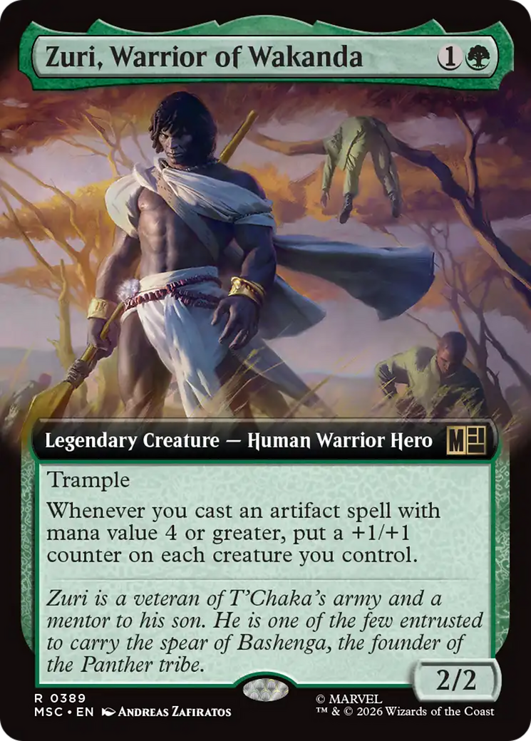 Zuri, Warrior of Wakanda (Extended Art) [Marvel Super Heroes Commander] | Exor Games Dartmouth