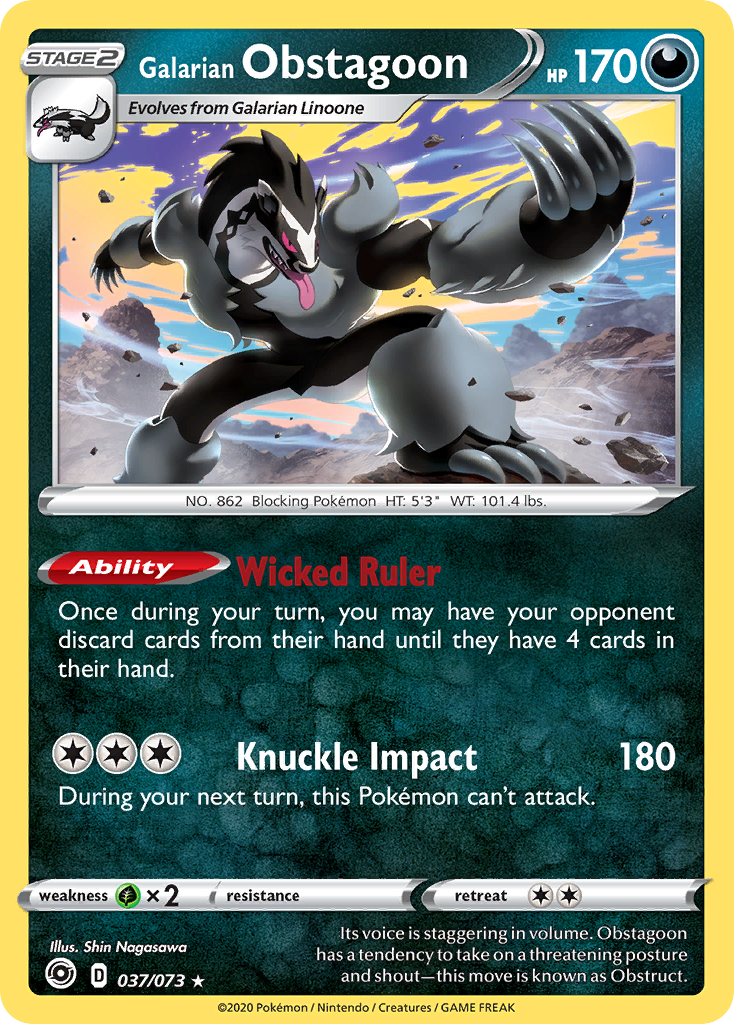 Galarian Obstagoon (037/073) [Sword & Shield: Champion's Path] | Exor Games Dartmouth