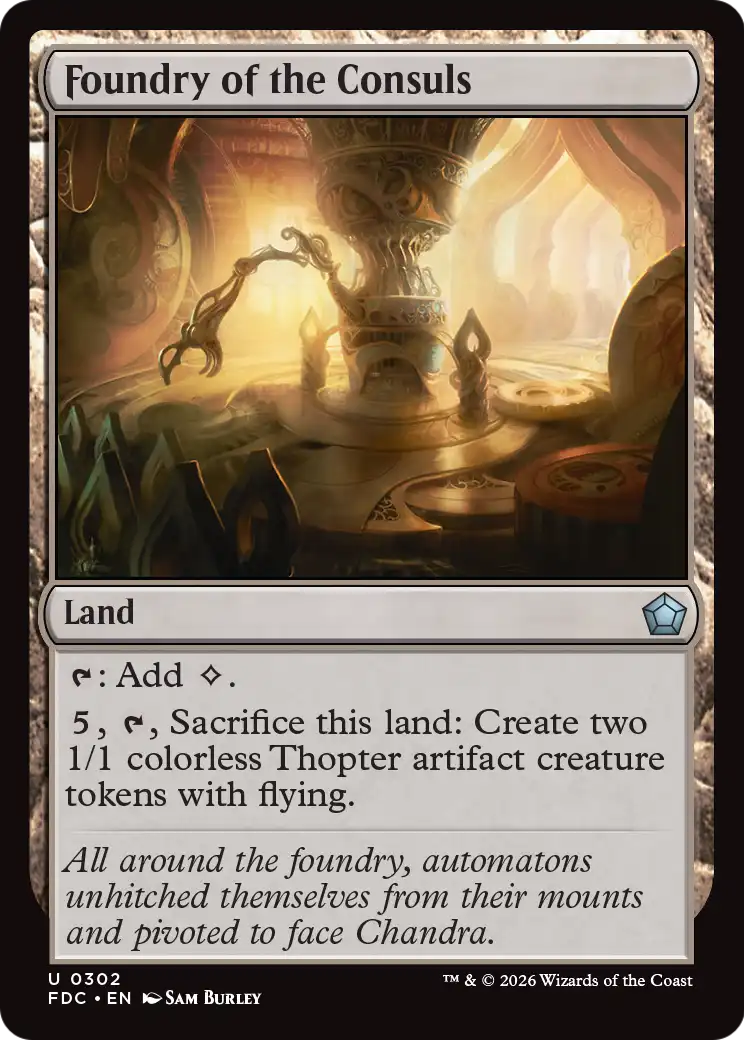 Foundry of the Consuls [Foundations Commander] | Exor Games Dartmouth