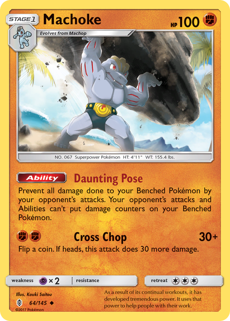 Machoke (64/145) [Sun & Moon: Guardians Rising] | Exor Games Dartmouth