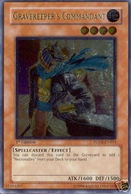 Gravekeeper's Commandant [FOTB-EN015] Ultimate Rare | Exor Games Dartmouth