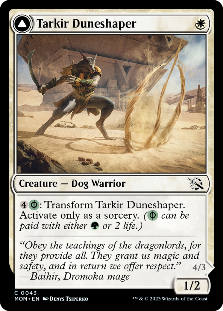 Tarkir Duneshaper // Burnished Dunestomper [March of the Machine] | Exor Games Dartmouth