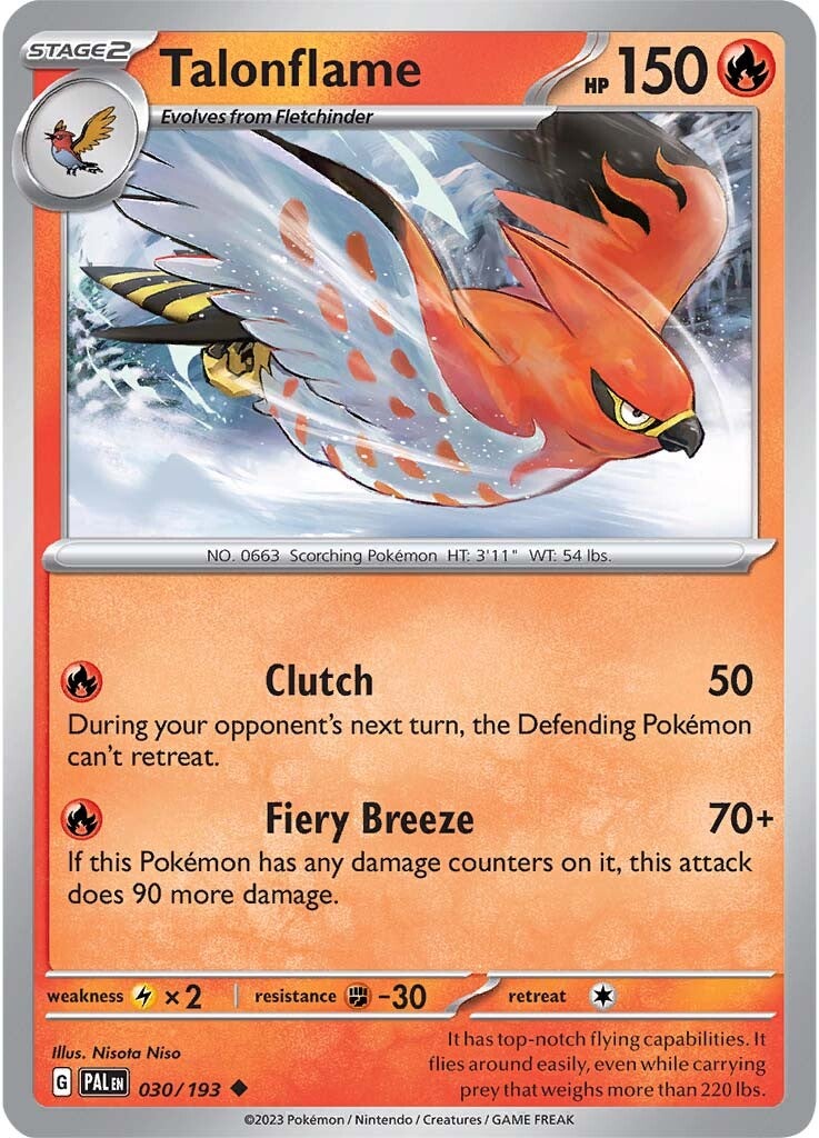 Talonflame (030/193) [Scarlet & Violet: Paldea Evolved] | Exor Games Dartmouth