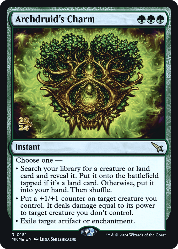 Archdruid's Charm [Murders at Karlov Manor Prerelease Promos] | Exor Games Dartmouth