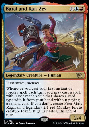 Baral and Kari Zev (Promo Pack) [March of the Machine Promos] | Exor Games Dartmouth