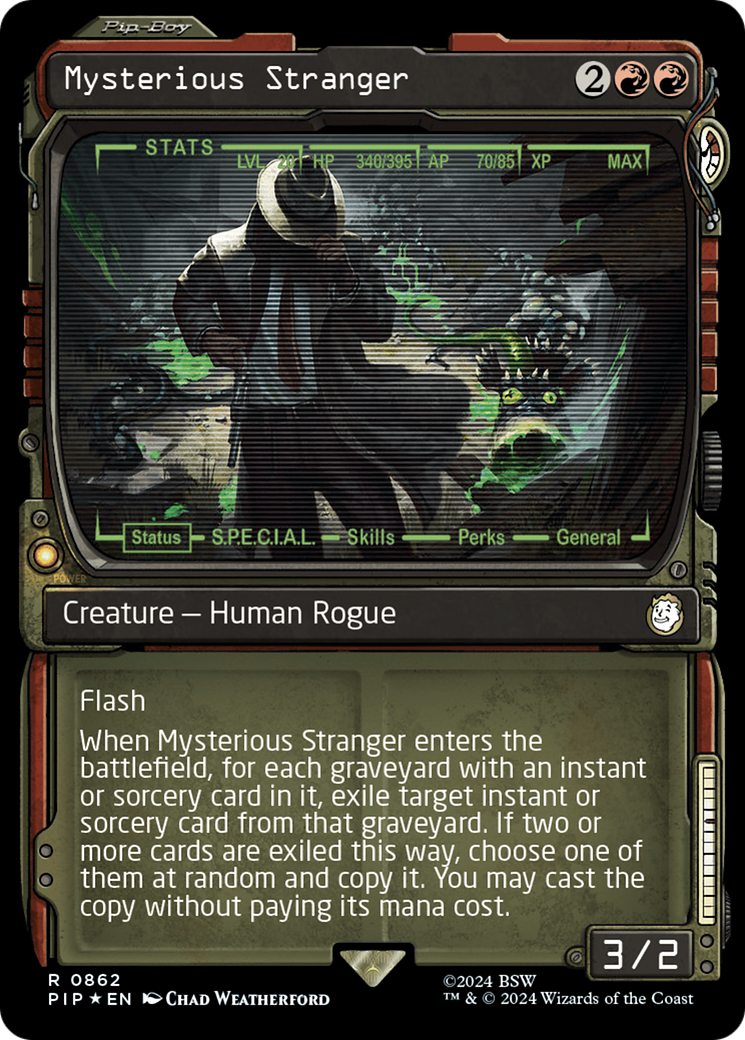 Mysterious Stranger (Showcase) (Surge Foil) [Fallout] | Exor Games Dartmouth