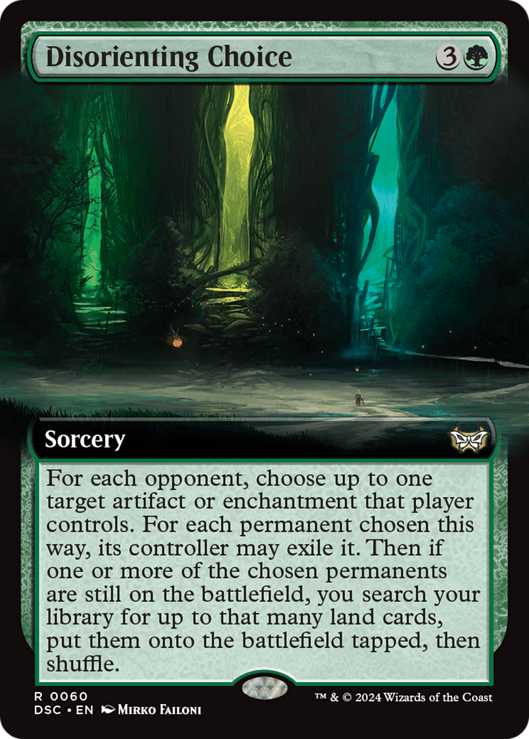 Disorienting Choice (Extended Art) [Duskmourn: House of Horror Commander] | Exor Games Dartmouth