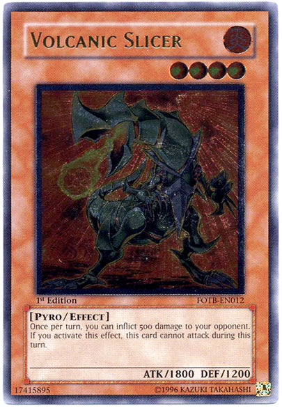 Volcanic Slicer [FOTB-EN012] Ultimate Rare | Exor Games Dartmouth