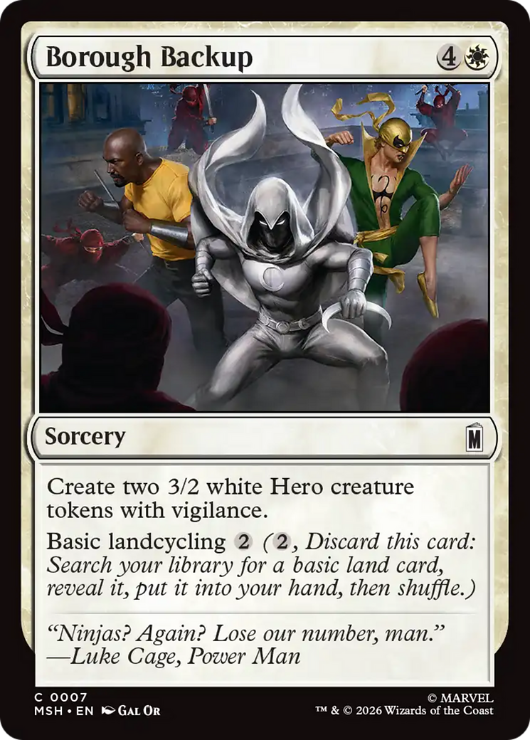 Borough Backup [Marvel Super Heroes] | Exor Games Dartmouth