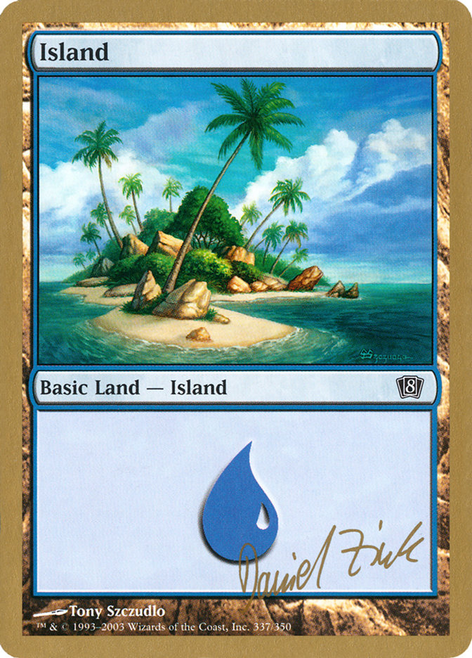 Island (dz337) (Daniel Zink) [World Championship Decks 2003] | Exor Games Dartmouth