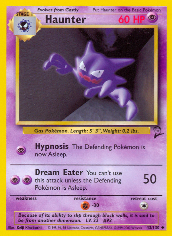 Haunter (43/130) [Base Set 2] | Exor Games Dartmouth