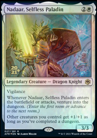 Nadaar, Selfless Paladin [Dungeons & Dragons: Adventures in the Forgotten Realms Prerelease Promos] | Exor Games Dartmouth