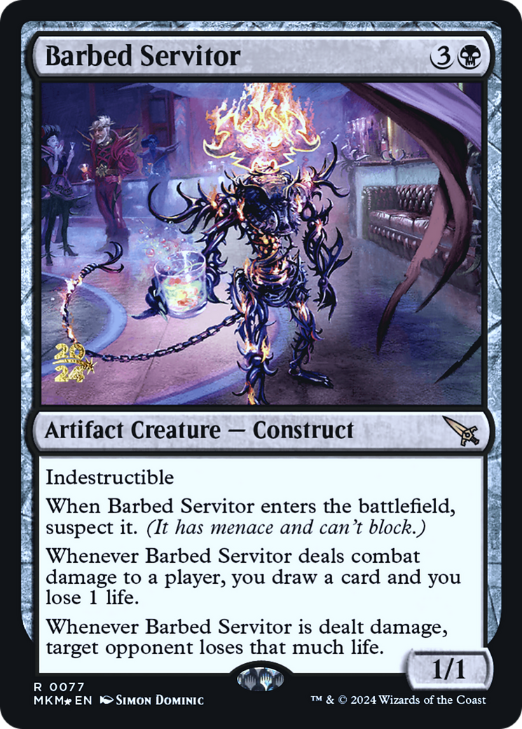 Barbed Servitor [Murders at Karlov Manor Prerelease Promos] | Exor Games Dartmouth