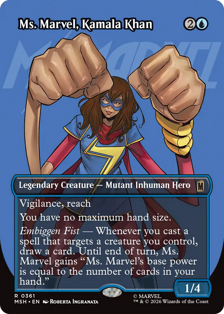Ms. Marvel, Kamala Khan (Borderless) [Marvel Super Heroes] | Exor Games Dartmouth