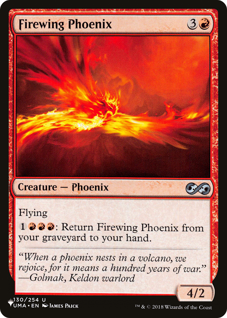 Firewing Phoenix [The List Reprints] | Exor Games Dartmouth