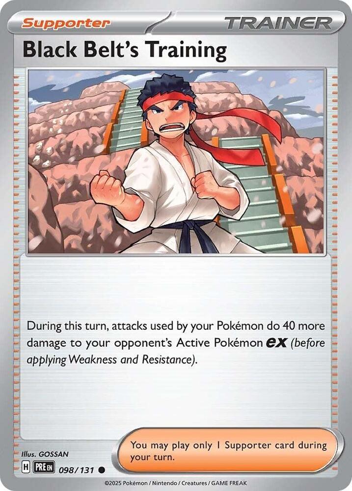 Black Belt's Training (098/131) [Scarlet & Violet: Prismatic Evolutions] | Exor Games Dartmouth
