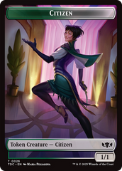 Eldrazi // Citizen Double-Sided Token [Tarkir: Dragonstorm Commander Tokens] | Exor Games Dartmouth