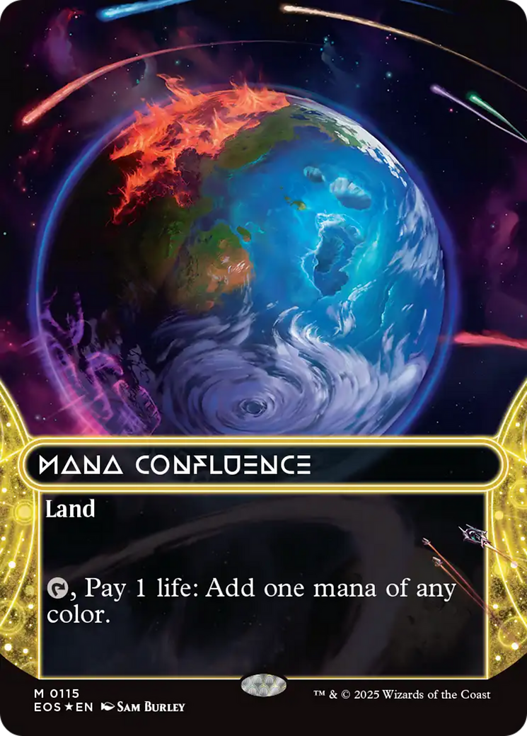 Mana Confluence (0115) (Borderless) (Galaxy Foil) [Edge of Eternities: Stellar Sights] | Exor Games Dartmouth