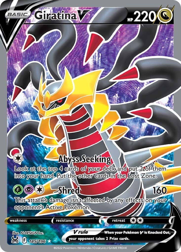 Giratina V (185/196) [Sword & Shield: Lost Origin] | Exor Games Dartmouth