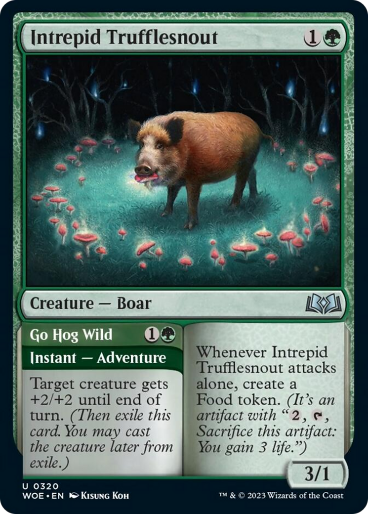 Intrepid Trufflesnout // Go Hog Wild [Wilds of Eldraine] | Exor Games Dartmouth