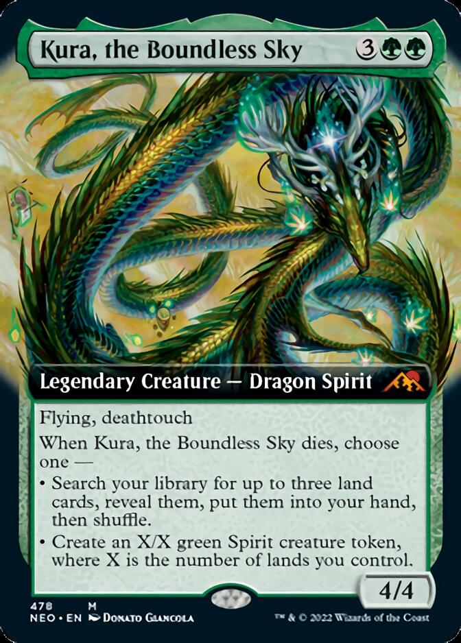 Kura, the Boundless Sky (Extended Art) [Kamigawa: Neon Dynasty] | Exor Games Dartmouth