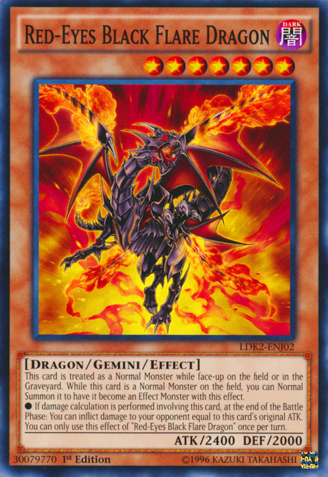 Red-Eyes Black Flare Dragon [LDK2-ENJ02] Common | Exor Games Dartmouth