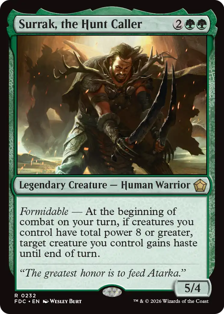 Surrak, the Hunt Caller [Foundations Commander] | Exor Games Dartmouth