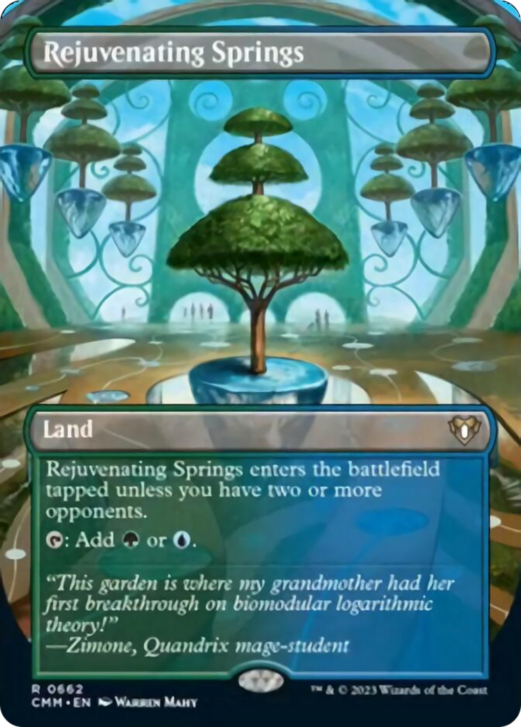 Rejuvenating Springs (Borderless Alternate Art) [Commander Masters] | Exor Games Dartmouth