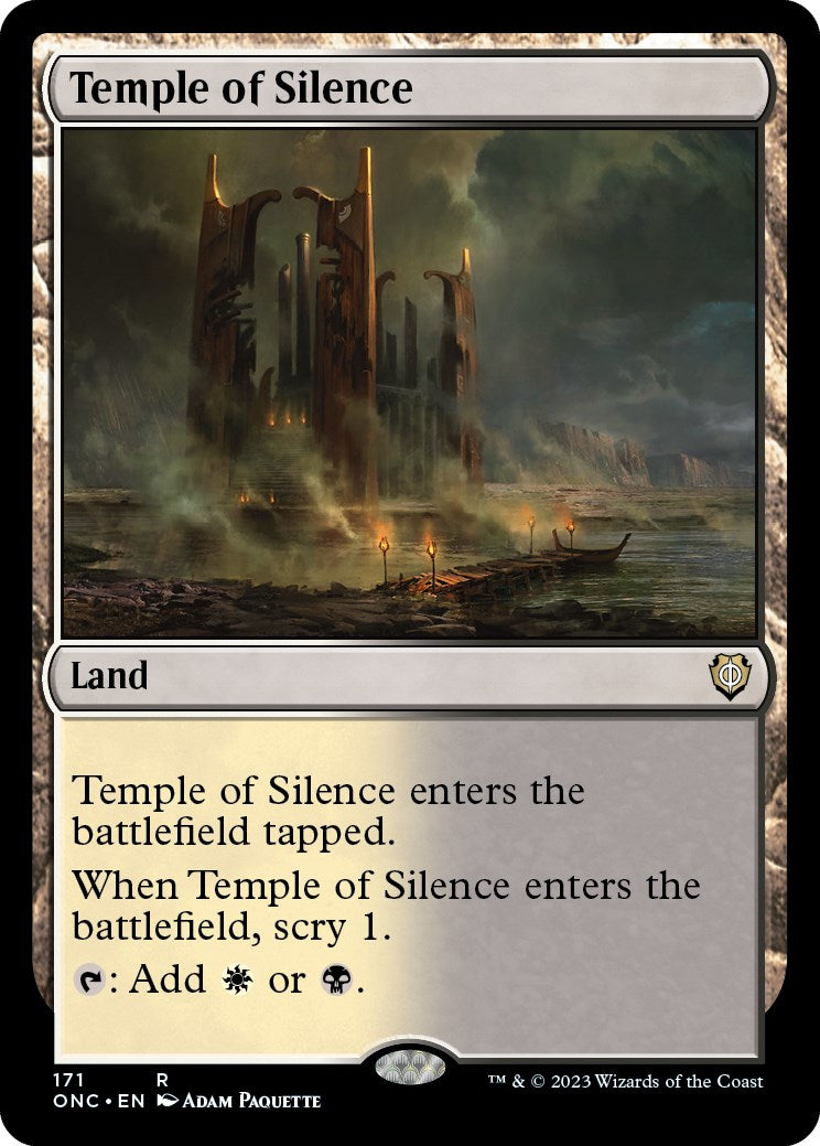 Temple of Silence [Phyrexia: All Will Be One Commander] | Exor Games Dartmouth