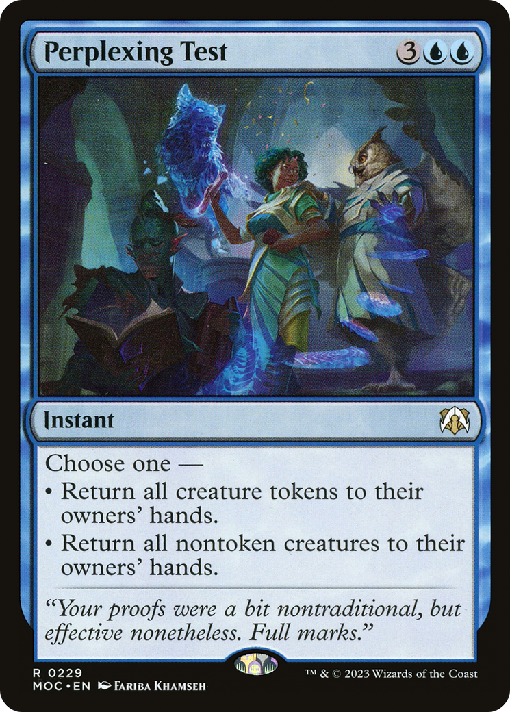 Perplexing Test [March of the Machine Commander] | Exor Games Dartmouth