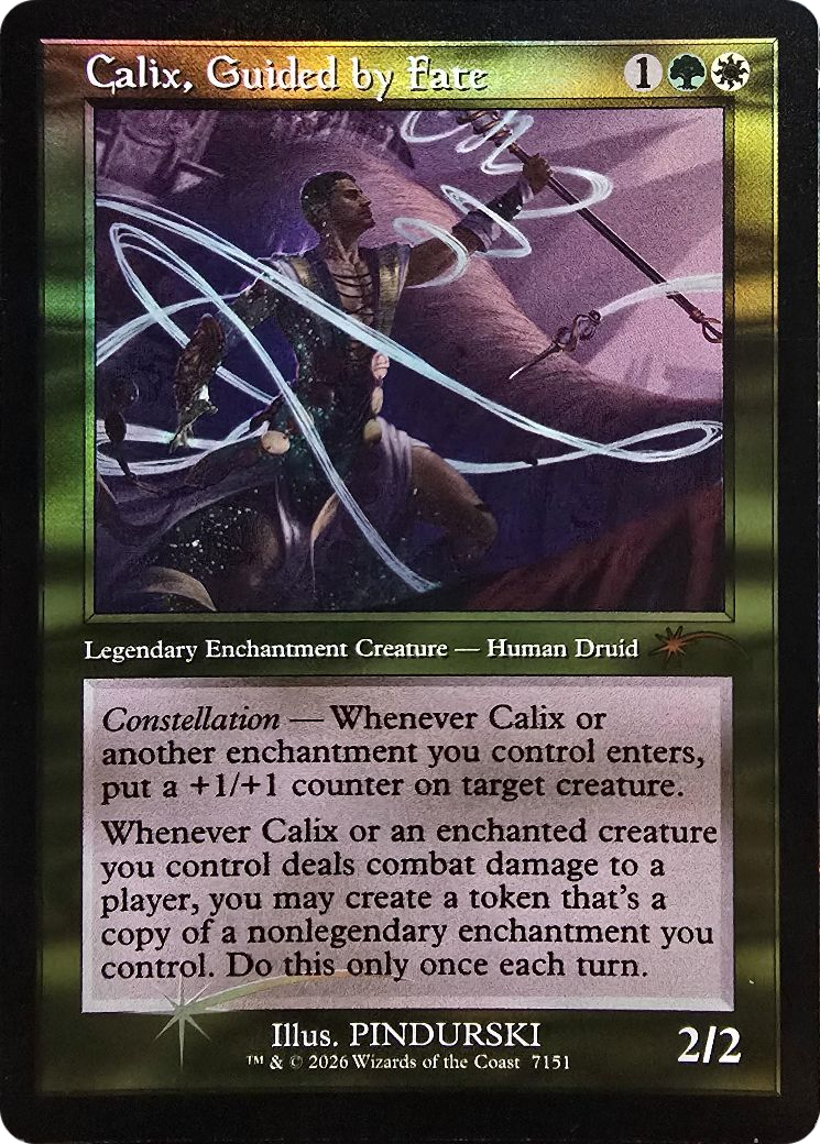 Calix, Guided by Fate (Retro Frame) [Secret Lair Drop Series] | Exor Games Dartmouth