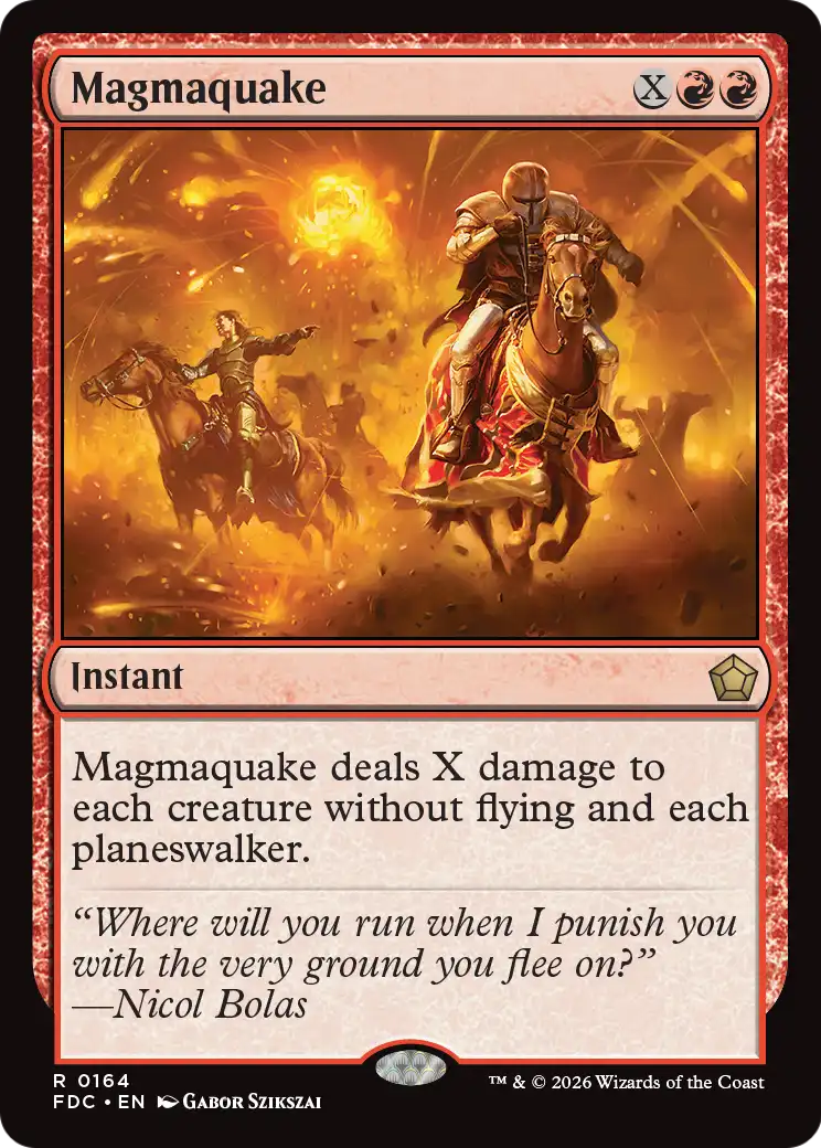 Magmaquake [Foundations Commander] | Exor Games Dartmouth