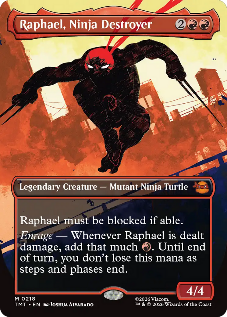 Raphael, Ninja Destroyer (Borderless) [Teenage Mutant Ninja Turtles] | Exor Games Dartmouth