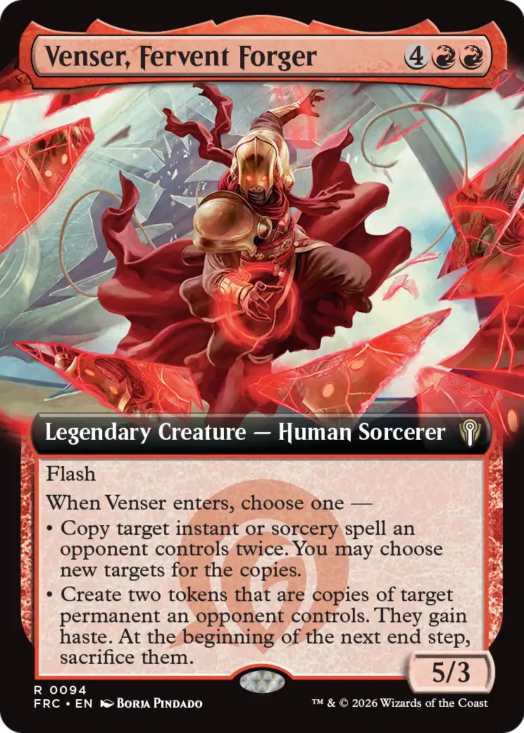 Venser, Fervent Forger (Extended Art) [Reality Fracture Commander] | Exor Games Dartmouth