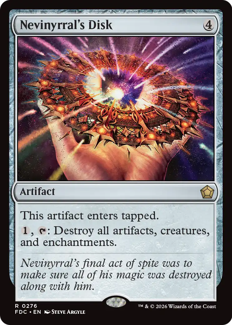 Nevinyrral's Disk [Foundations Commander] | Exor Games Dartmouth
