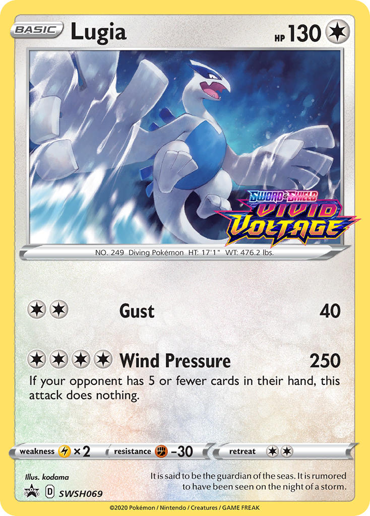 Lugia (SWSH069) (Prerelease Promo) [Sword & Shield: Black Star Promos] | Exor Games Dartmouth