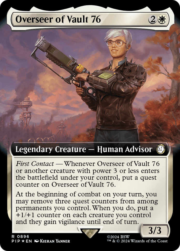 Overseer of Vault 76 (Extended Art) (Surge Foil) [Fallout] | Exor Games Dartmouth