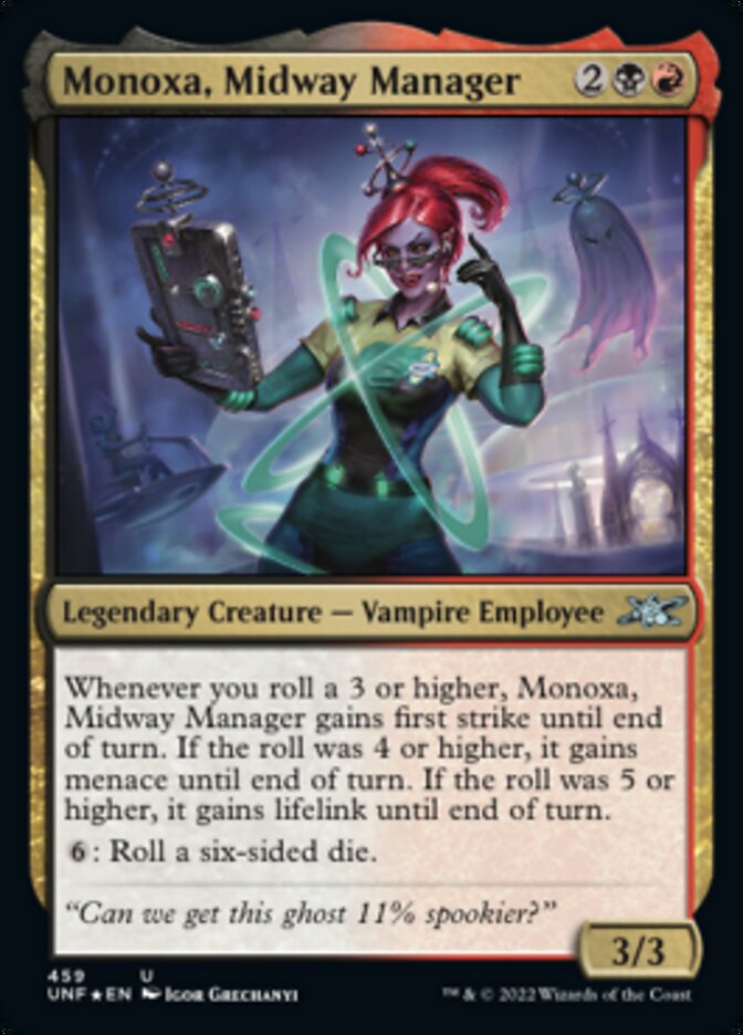 Monoxa, Midway Manager (Galaxy Foil) [Unfinity] | Exor Games Dartmouth